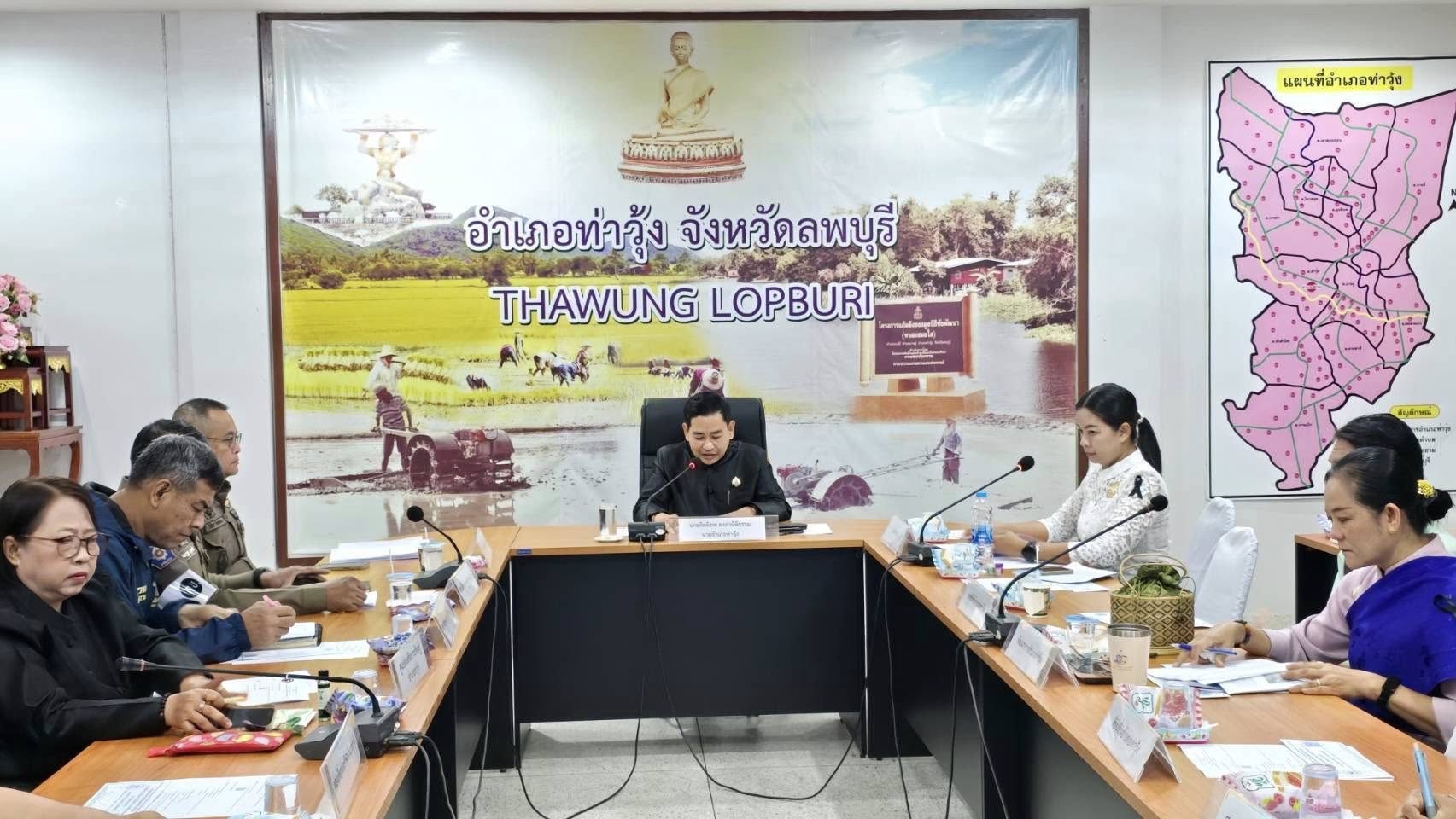 ประชุมหัวหน้าส่วนราชการประจำอำเภอและการประชุมคณะกรมการอำเภอ ประจำเดือนกุมภาพันธ์ 2569 