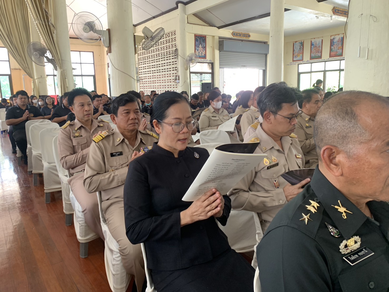 พิธีสวดพระพุทธมนต์และเจริญจิตตภาวนา อุทิศถวายพระราชกุศลแด่สมเด็จพระนางเจ้าสิริกิติ์ พระบรมราชินีนาถ พระบรมราชชนนีพันปีหลวง 