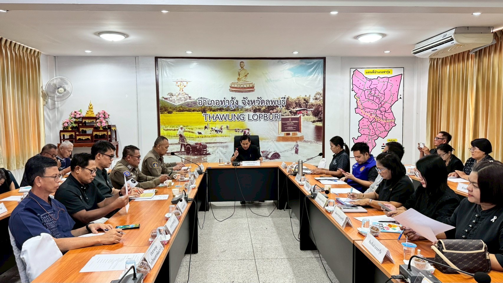 ประชุมหัวหน้าส่วนราชการประจำอำเภอท่าวุ้ง ประจำเดือนมีนาคม 2569 